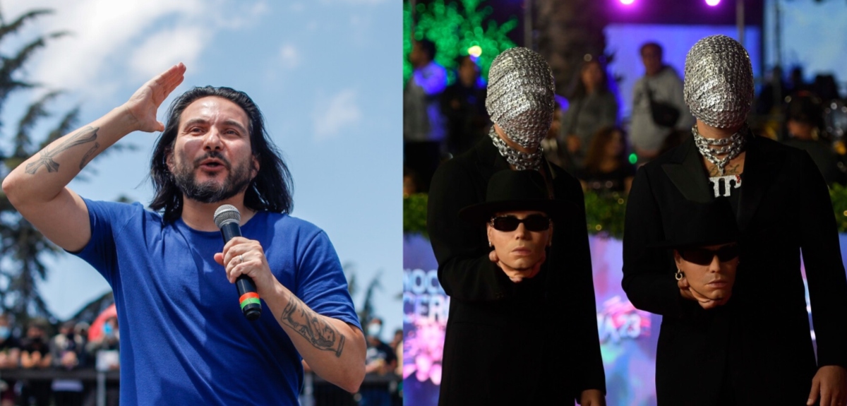 Felipe Avello troleó a los Power Peralta: emuló su disruptivo look en la Gala en uno de sus shows