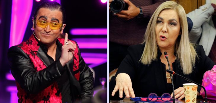 Pamela Jiles y Yerko Puchento