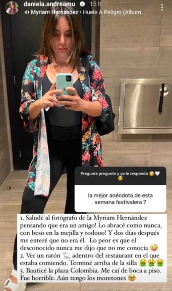 Periodista Daniela Muñoz desclasificó anécdota en Viña