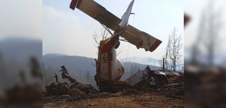 avión cayó en Hualqui
