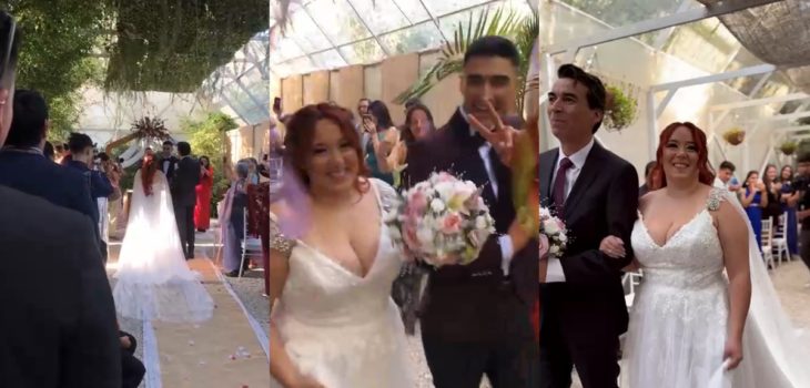 Christell Rodríguez contrajo matrimonio religioso con hermoso vestido: asistentes publicaron videos