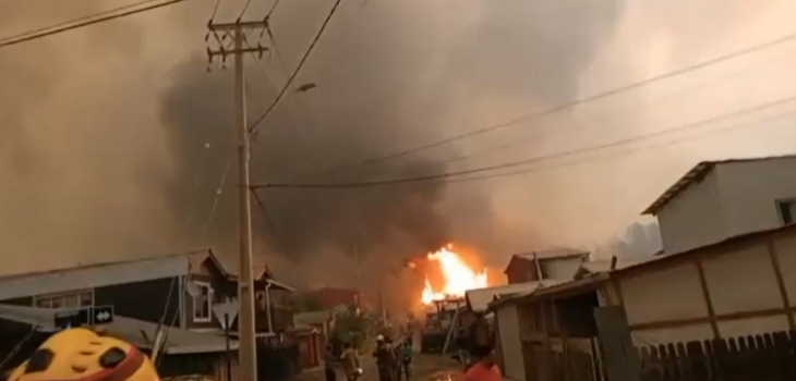 Evacúan por completo Purén tras orden de evacuación de Senapred ante riesgo de incendios