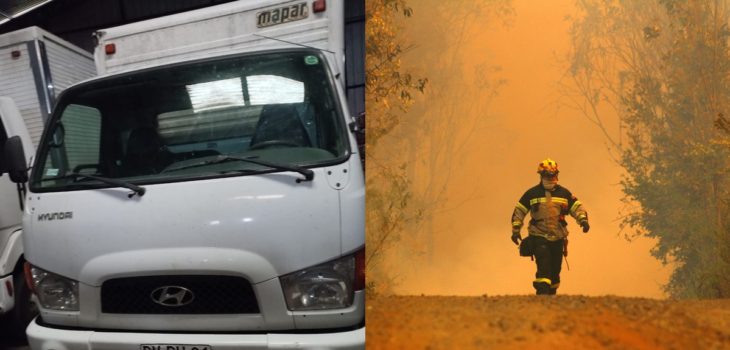 Indignante: familia que debió evacuar por incendio en Quillón sufrió robo de camión con sus bienes