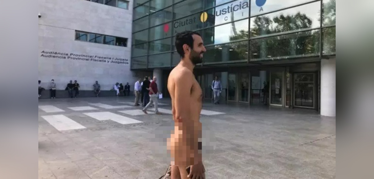 Hombre ganó petición para andar desnudo