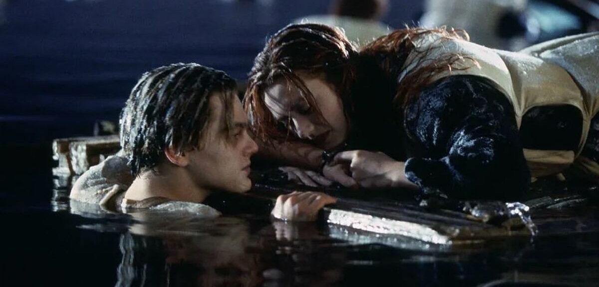 James Cameron Jack tabla Rose final Titanic