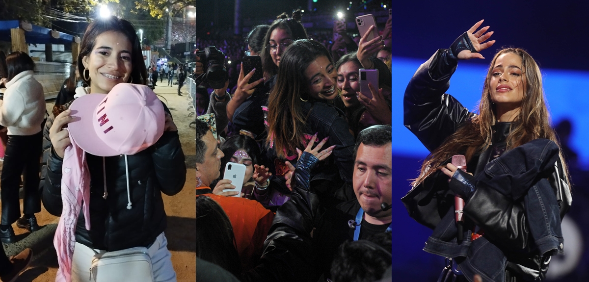 Pamela Espinoza, la fan que le regaló la chaqueta personalizada a Tini en Viña: 