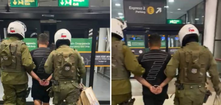 joven detenido por robo de desodorantes en aeropuerto de Santiago