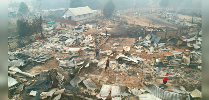 Sernapred reporta 87 incendios activos y 800 viviendas destruidas.