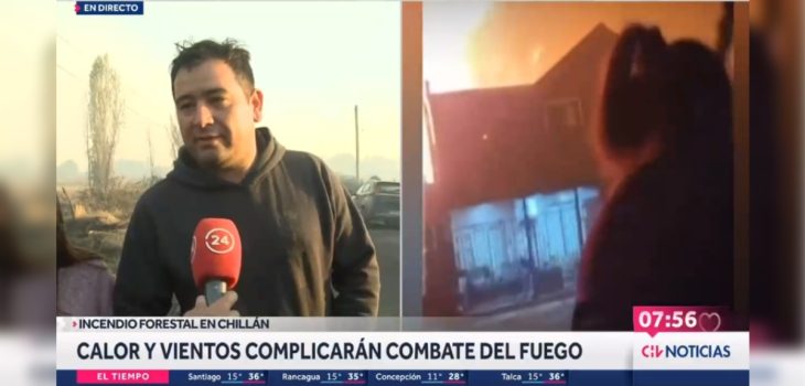 vecino denuncia incendio Chillán