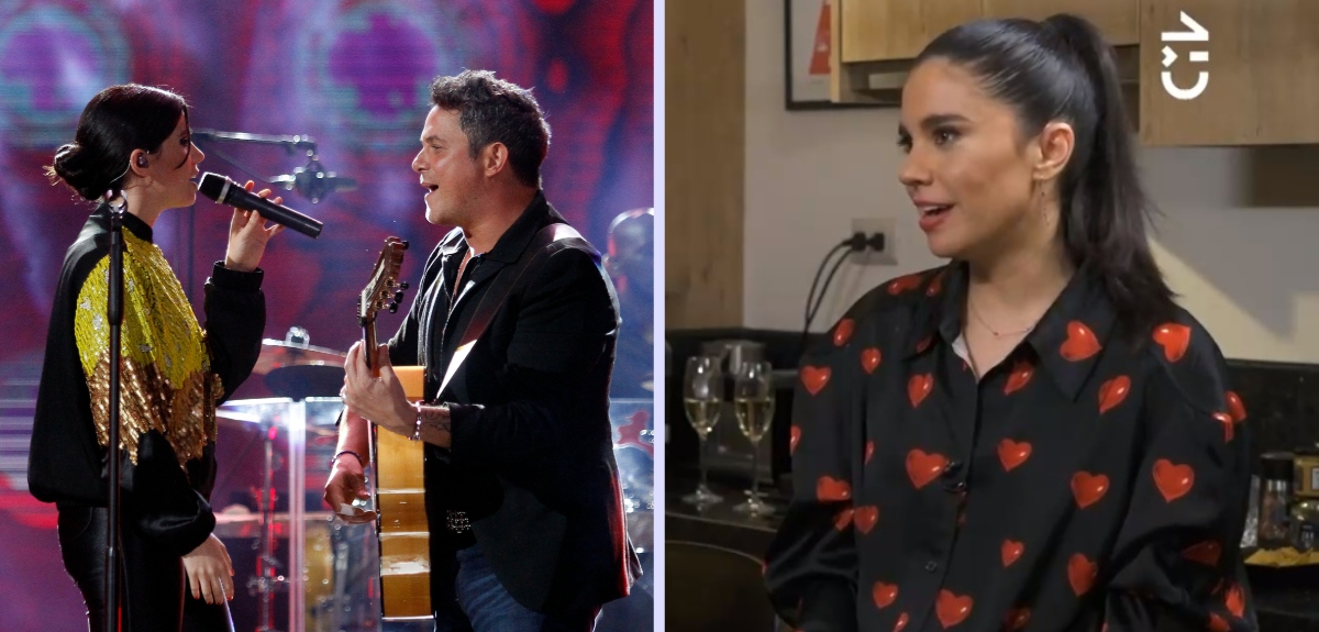 Javiera Mena y Alejandro Sanz
