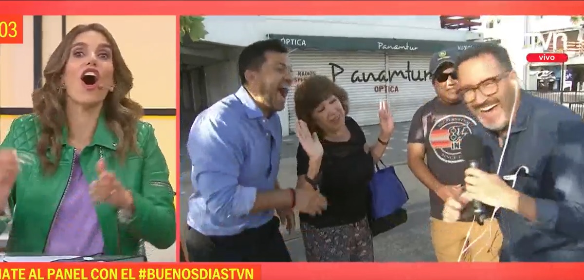 Hilarante chascarro entrevistada matinal TVN