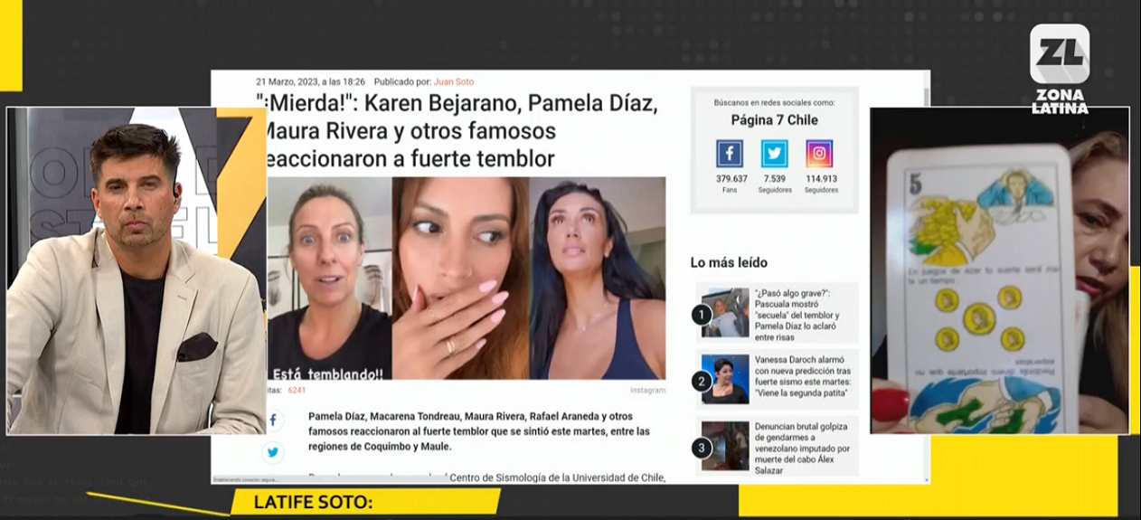 La predicción de Latife Soto tras fuertes sismos en el país: 