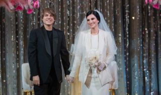 Lura Pausini matrimonio look Paolo Carta