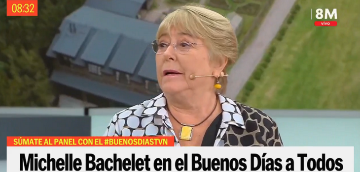 Michelle Bachelet afirmó que no volvería a La Moneda: 