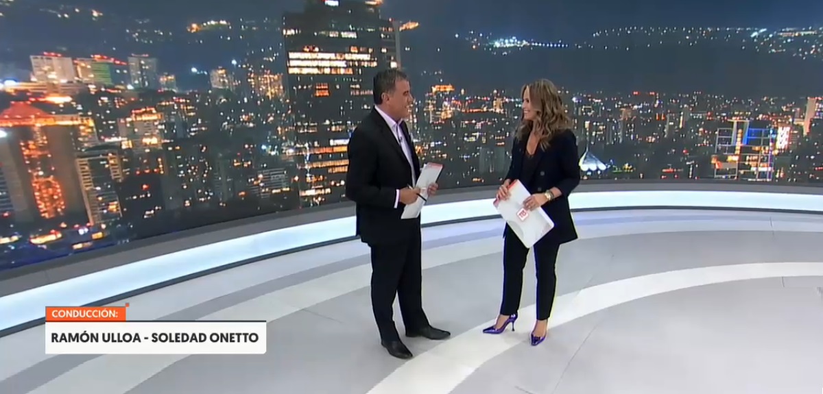 Ramón Ulloa dedicó palabras de bienvenida a Soledad Onetto en su regreso a 'Teletrece'