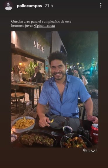 Gino Costa saludos cumpleaños pareja