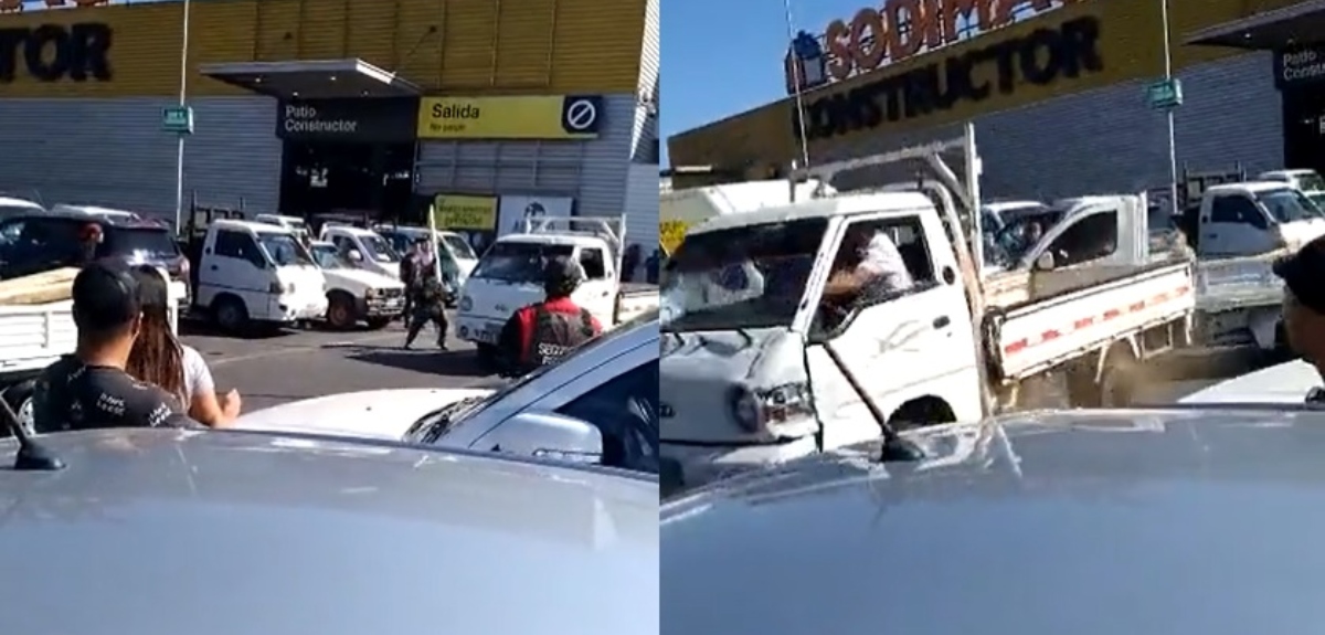 Registran violenta pelea entre fleteros de Viña del Mar: guardia de seguridad fue criticado en redes