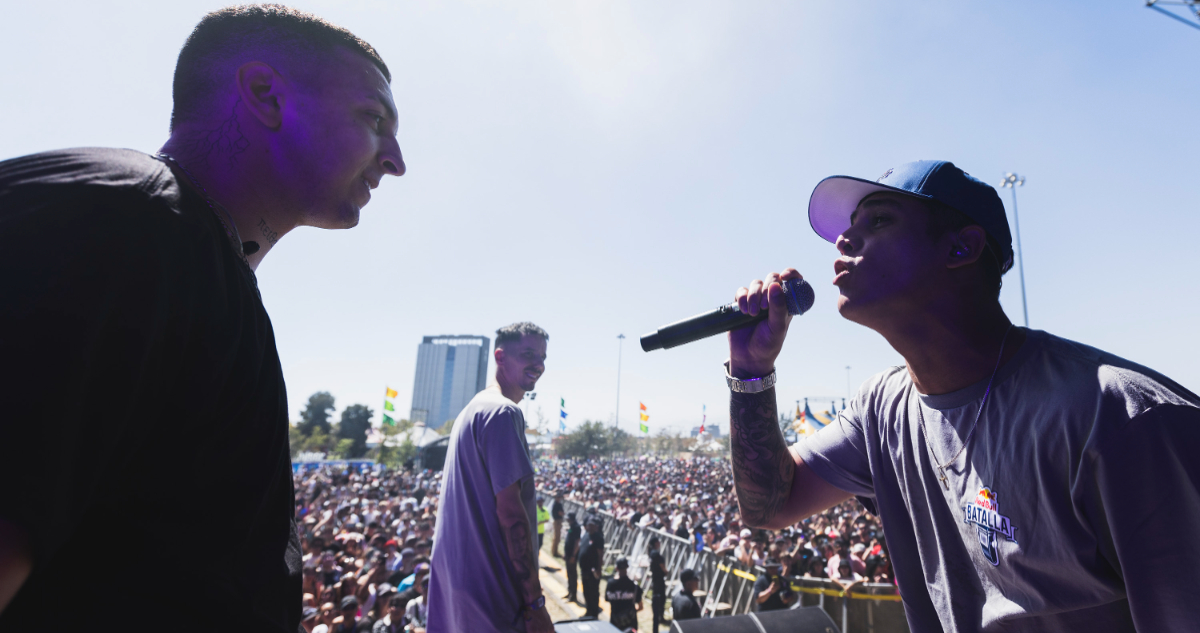 Red Bull Batalla: los freestylers Skone, Mecha, Teorema y Jokker se tomaron Lollapalooza el sábado