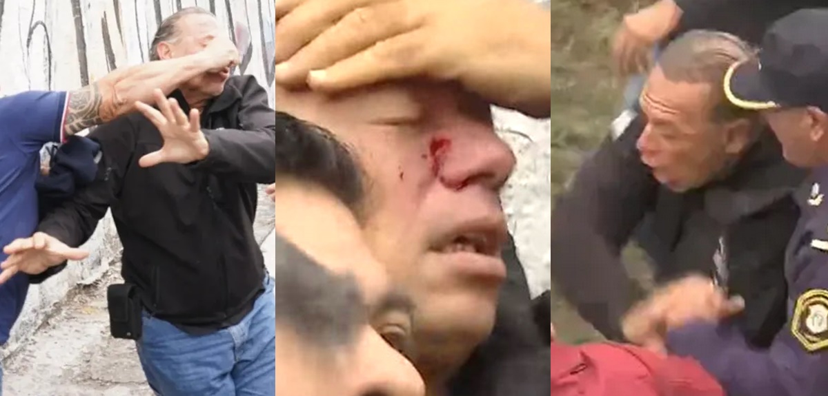 Impactante momento: ministro de Argentina fue brutalmente agredido en manifestación de colectiveros
