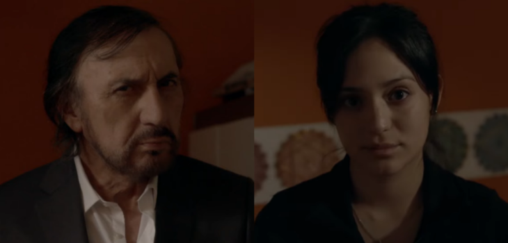 El cara a cara de Carlos Pinto y Julieta en Alma Negra.