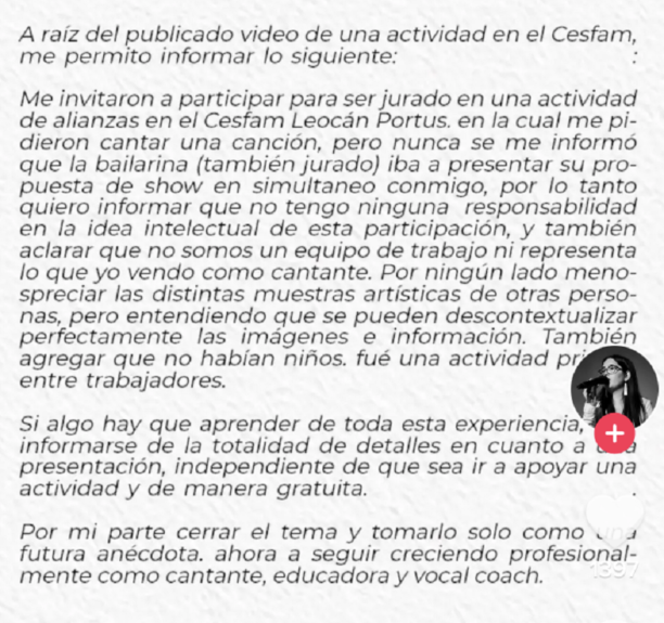 Cantante de polémico video de Cesfam de Talcahuano se defendió: "No tengo ninguna responsabilidad"