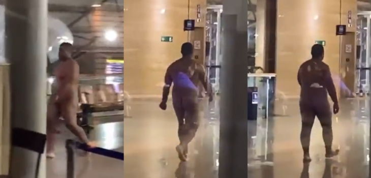 Hombre de 45 años fue detenido por transitar desnudo en aeropuerto de Punta Arenas.