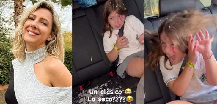 Macarena Tondreau publicó cómico video junto a su hija: abrió la ventana de su auto en pleno lavado
