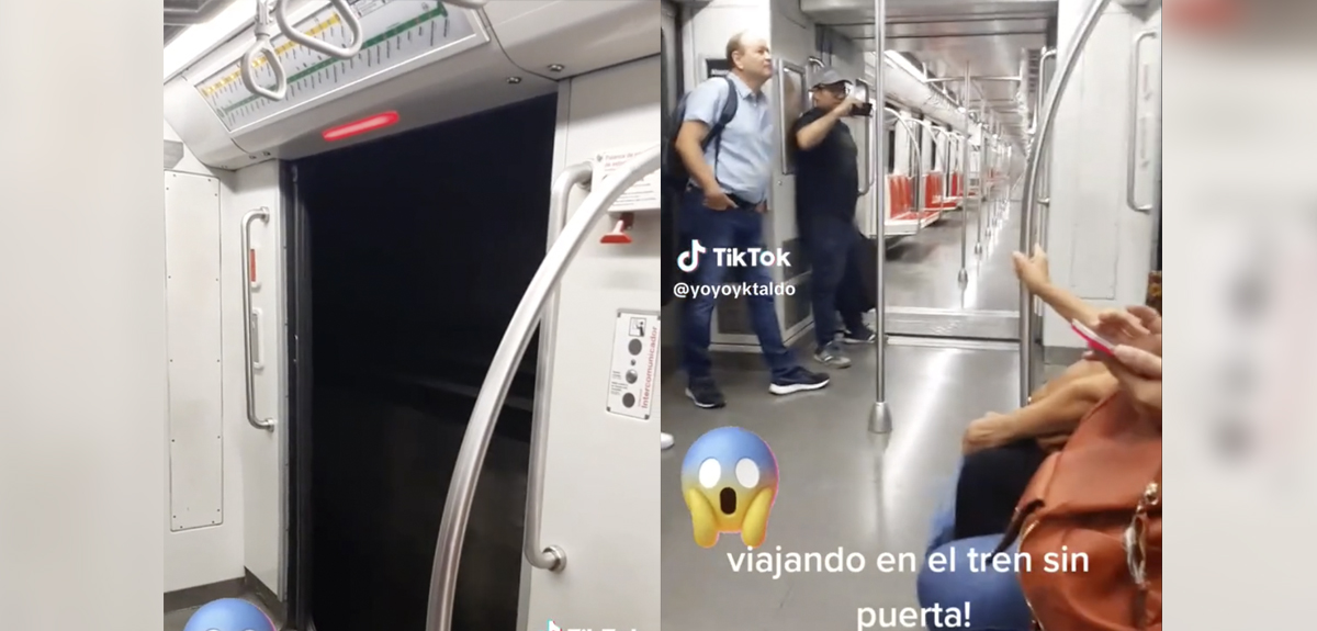 Metro explica video viral que muestra vagón "sin puerta"