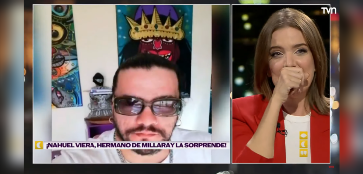 Millaray Viera se emocionó con inesperado saludo de su hermano Nahuel en 'Buenas noches a todos'.