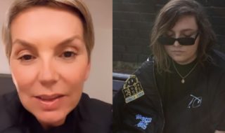 Francisca García-Huidobro y su hijo