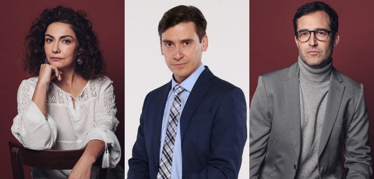 Tamara Acosta, Álvaro Espinoza y Nicolás Poblete