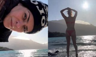 Tonka Tomicic durante viaje en la Carretera Austral