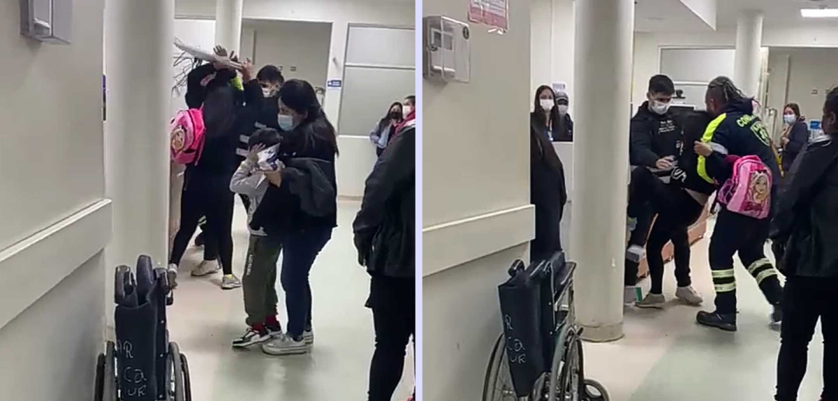 Mujer golpeó a médico de SAR en San Pedro de La Paz: agresión fue grabada por cámaras de seguridad