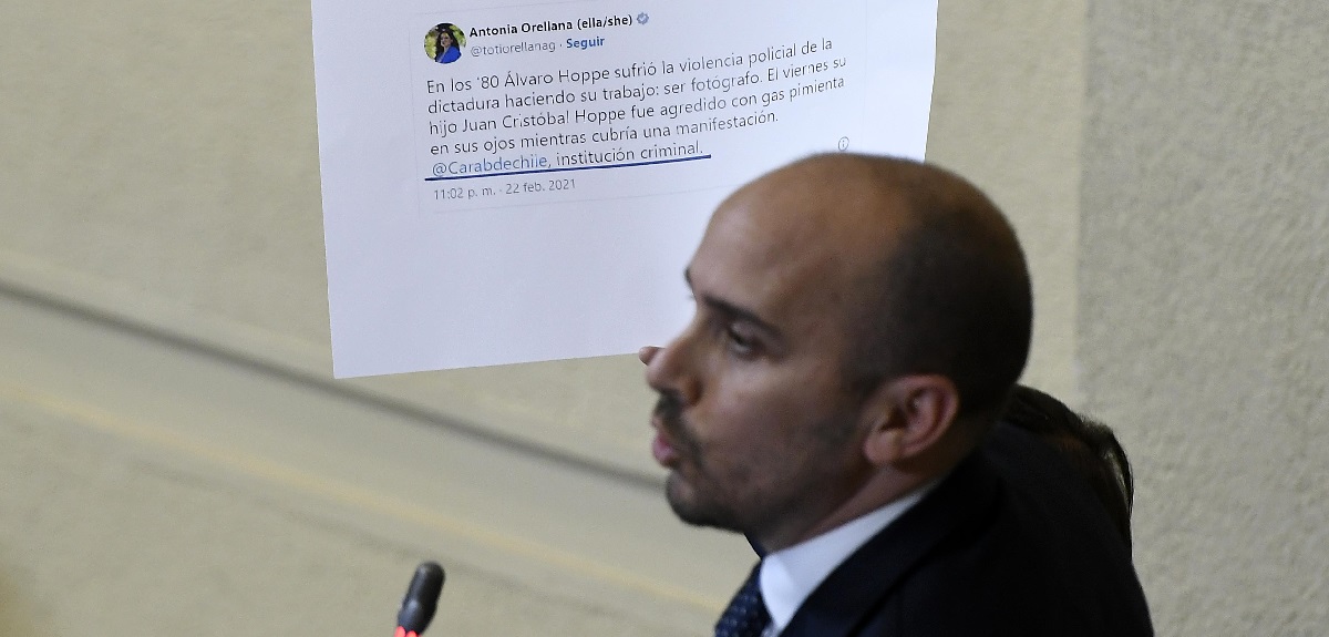 Interpelación a Tohá: llaman la atención a Longton por usar tuits de ministros contra Carabineros