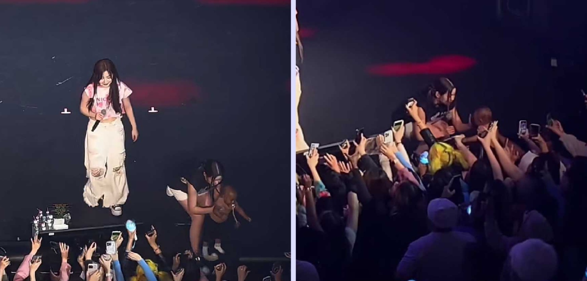 Grupo de k-pop vivió insólito momento en un concierto: fanática dejó a su bebé en el escenario