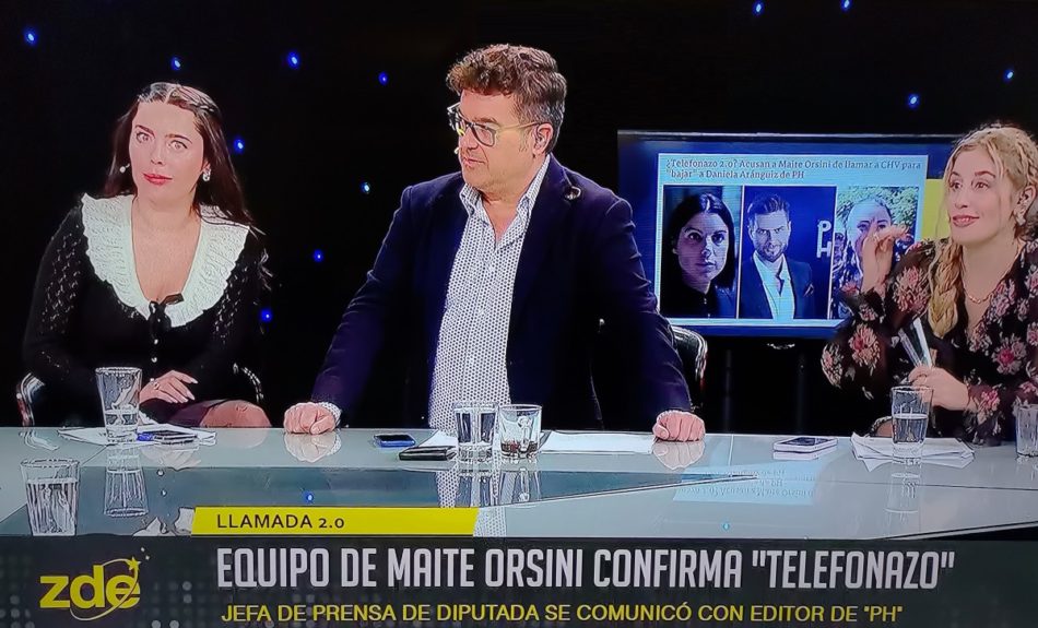 Daniela Aránguiz Maite Orsini telefonazo Chilevisión