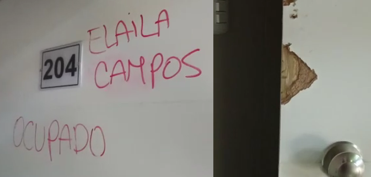 Marcados y con destrozos: así quedaron los departamentos que fueron tomados en San Pedro de la Paz