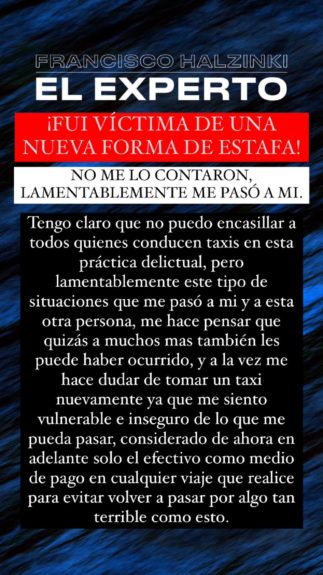 estafa taxista