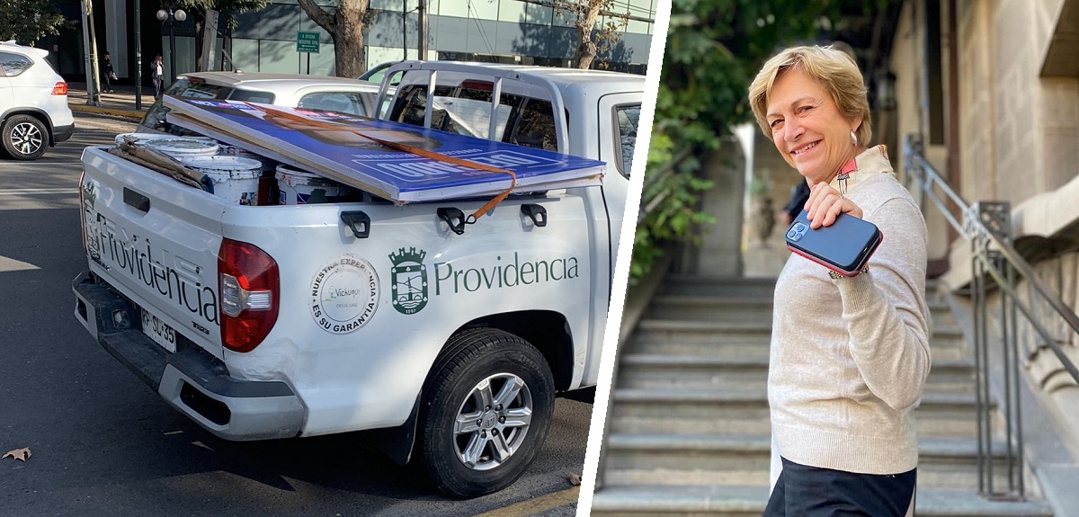 Evelyn Matthei respondió acusaciones por retiro de propaganda política con vehículos municipales