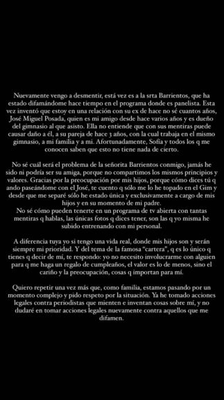 Gissella Gallardo lanzó duro descargo contra Adriana Barrientos tras supuesto romance: "No entiende"