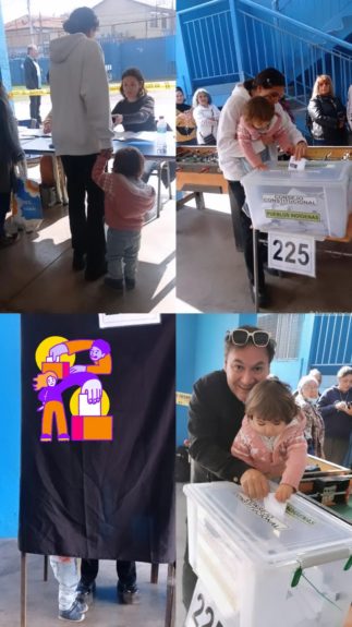 figuras del espectáculo asistieron con sus hijos a votar