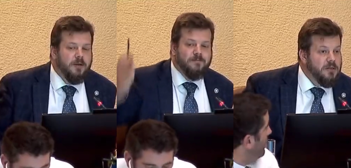 Johannes Kaiser protagoniza nueva polémica en el Congreso: le lanzó lápiz a Benjamín Moreno