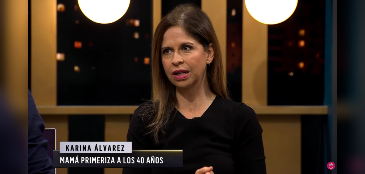 Karina Álvarez habló sobre su proceso de maternidad a los 40 años.