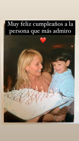 Máximo dedicó conmovedor saludo de cumpleaños a Cecilia Bolocco: publicó tierna foto del recuerdo