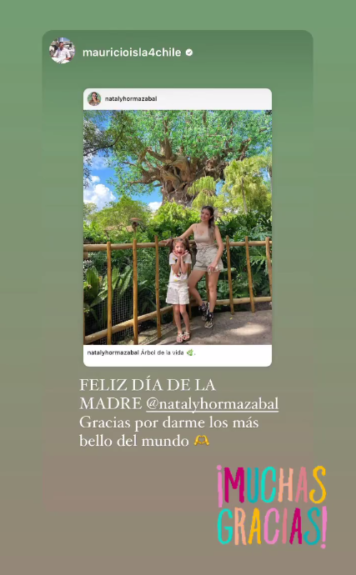 Mauricio Isla envió mensaje a Gala Caldirola por el Día de la Madre y ella respondió: "Que nunca..."