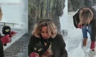 Periodista protagonizó fail en pleno despacho: reporteaba marejadas en Valparaíso y terminó empapada Periodista reporteaba marejadas en Valparaíso y terminó empapada durante despacho: video es viral