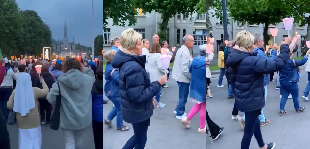 Raquel Argandoña hizo especial viaje para cumplir su manda con virgen de Lourdes: 