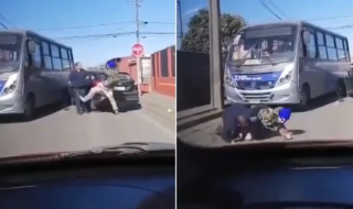 San Pedro de la Paz: graban pelea entre micrero y automovilista que conducía en estado de ebriedad