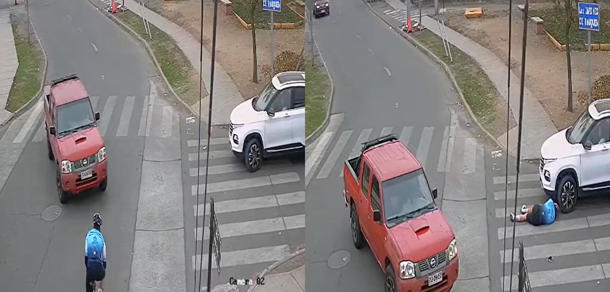 Seleccionado de ciclismo se vio involucrado en grave accidente que dejó su bicicleta inutilizable