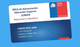 Tarjeta Junaeb